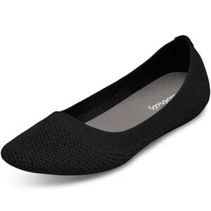 Allbirds Tree Breezer Breathable Washable Black Knit Flats